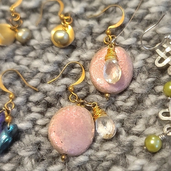 Handmade designer drop earrings - Picture 4 of 6